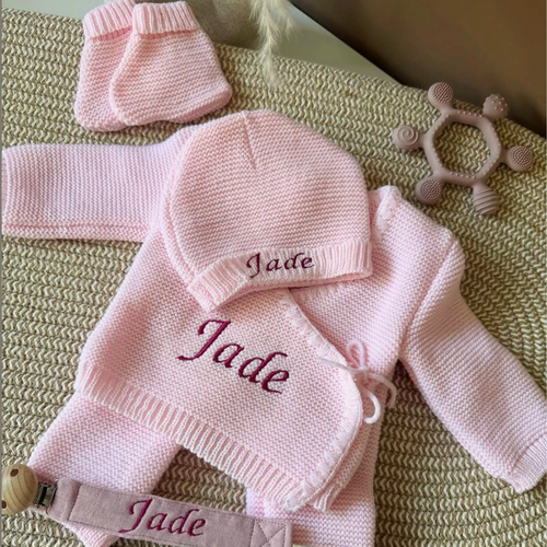 ENSEMBLE NAISSANCE EN MAILLE